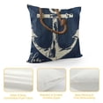 thumbnail image 4 of Nautical Let's Get Nauti Decorative Pillowcase Throw Pillow Cover, Ocean Themed for Sofa Bed Room Home Decor Inch Pillow Case, 4 of 5