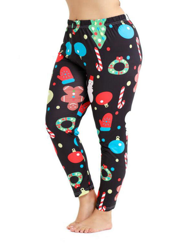 walmart christmas leggings plus size