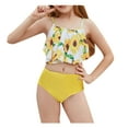thumbnail image 2 of LSLJS Girls Two-Piece Swimsuits Bikini Sets Holiday Cute SunFlower Print Swimwear Bathing Suit Beach Sport, 2 of 9