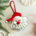 thumbnail image 4 of KOYPTL Crochet Christmas Tree Decorations for Home Decor Handmade Fabric Snowflakes Santa Sweater Tree Stocking Christmas Pendant,Christmas Hanging Ornament for Xmas Tree Holiday Decor Xmas Gifts, 4 of 6