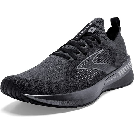 

Brooks Mens Levitate StealthFit GTS 5 Supportive Running Shoe 12 Black/Ebony/Grey