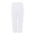 thumbnail image 7 of felwors Women's Yoga Pants Bootcut Flare Leggings Flared Bell Bottom Leggings High-Waisted Workout Pants Tummy Control White, XXXL, 7 of 7
