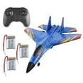 thumbnail image 2 of Tachiuwa Remote Control SU27 RC Plane High Ready Outdoor Fixed Wing RC Glider for Kids Blue 3 Batteries, 2 of 9