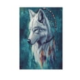 thumbnail image 3 of Wobogo Wolf King Dreamcatcher Garden Flag 12×18 Inch Double Sided For Outdoor Yard Decoration, 3 of 6