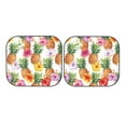 thumbnail image 7 of Xecao Hawaiian Pineappl for Foldable Car Sun Shades (2-Pack) offer sun protection with an easy-fold design for convenient windshield shading., 7 of 7