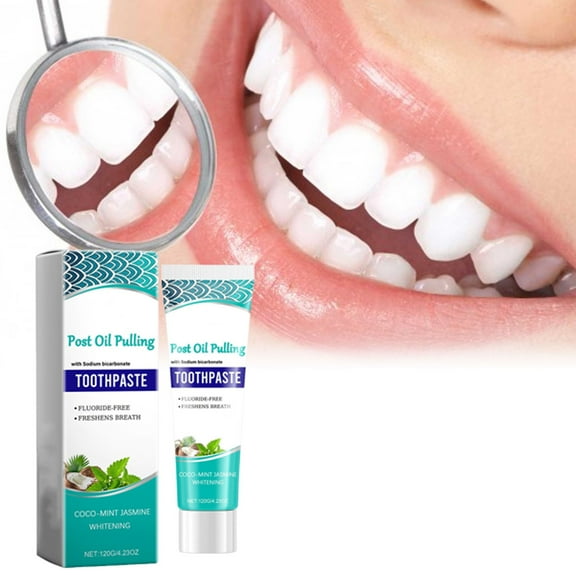 Toothpaste Stain Removal Oral Care Whitening Mint Fresh Breath for Adults 120g Natural Ingredients Gum Health Effective Tooth Cleaner