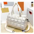 thumbnail image 3 of Bolso de hombro de invierno para mujer, informal, de nailon, de gran capacidad, impermeable Amarillo claro, 3 of 7
