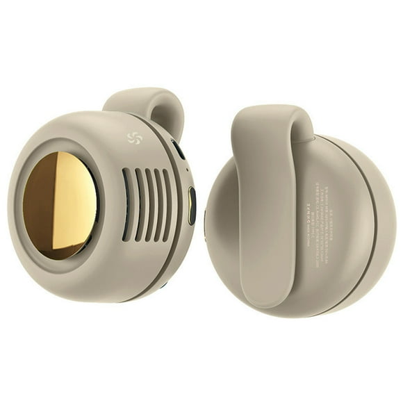 Ventilador Sin Luces Montado en La Cintura Recargable Eléctrico 900 MAh () Blanco