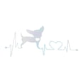 thumbnail image 1 of Calcomanía reflectante de parachoques Unique Bargains, calcomanía de corazón colorida para perro, decoración personalizada para vehículo., 1 of 7