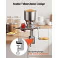 thumbnail image 5 of VEVOR Manual Grain Mill with High Hopper, Hand-Crank Corn Grinder, Heavy Duty Cast Iron Wheat Grinding Mill with Stable Table Clamp & Dust Cover for Grains Spices Coffee Beans Nuts, 5 of 10