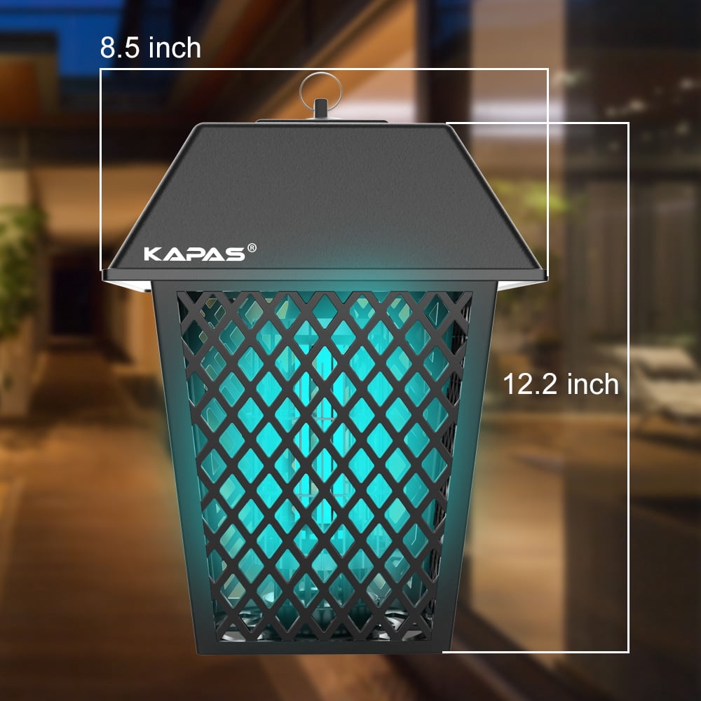 KAPAS Electric Bug Zappers, 20W Outdoor & Indoor Blue Light Pest Control Lantern for Mosquitoes, Flies, Gnats, Pests & Other Insects