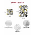 thumbnail image 7 of Yellow Black Geometric Kitchen Dish Towels for Drying Dishes Set of 4, Abstract Art Modern Line Waffle Weave Microfiber Hand Tea Bathroom Towels Quick Dry & Absorbent Towel 15.7x23.6, 7 of 7