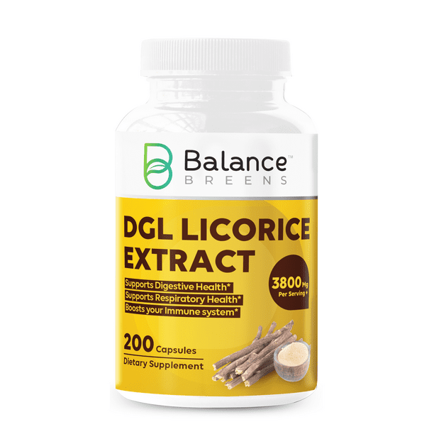 Balance Breens DGL Licorice Supplement Healthy Digestion/GUT 200