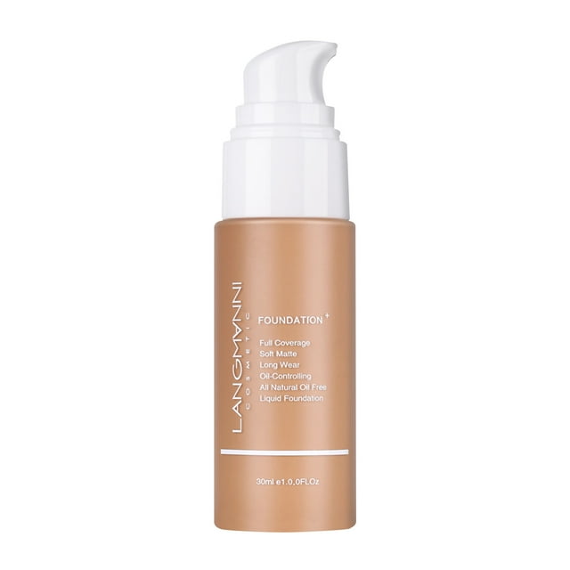 FcBaudy Concealer, Cover Perfection Tip Concealer, Multi-Use Concealer, Langmanni/Longmani Press Liquid Foundation Matte Oil Mask Liquid Foundation European And Makeup,30ml a Lotion