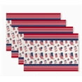 thumbnail image 4 of Aufmer Flag Pattern Festival Desktop Heat Resistant Mats Light Thin Portable Structure Easy Clean Feature For Family Restaurant Dining Table Daily Use Layout(4 Pcs), 4 of 6