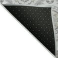 thumbnail image 3 of HomeRoots 584961 10 x 14 ft. Floral Washable Indoor & Outdoor Rectangle Area Rug, Silver, Gray & Taupe, 3 of 5