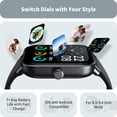 thumbnail image 4 of Smart Watches for Men Women, 1.8" Screen Activity Tracker, Heart Rate/Sleep/SpO2 Monitor, Make/Answer Calls, IP68 Waterproof Smar, 4 of 7