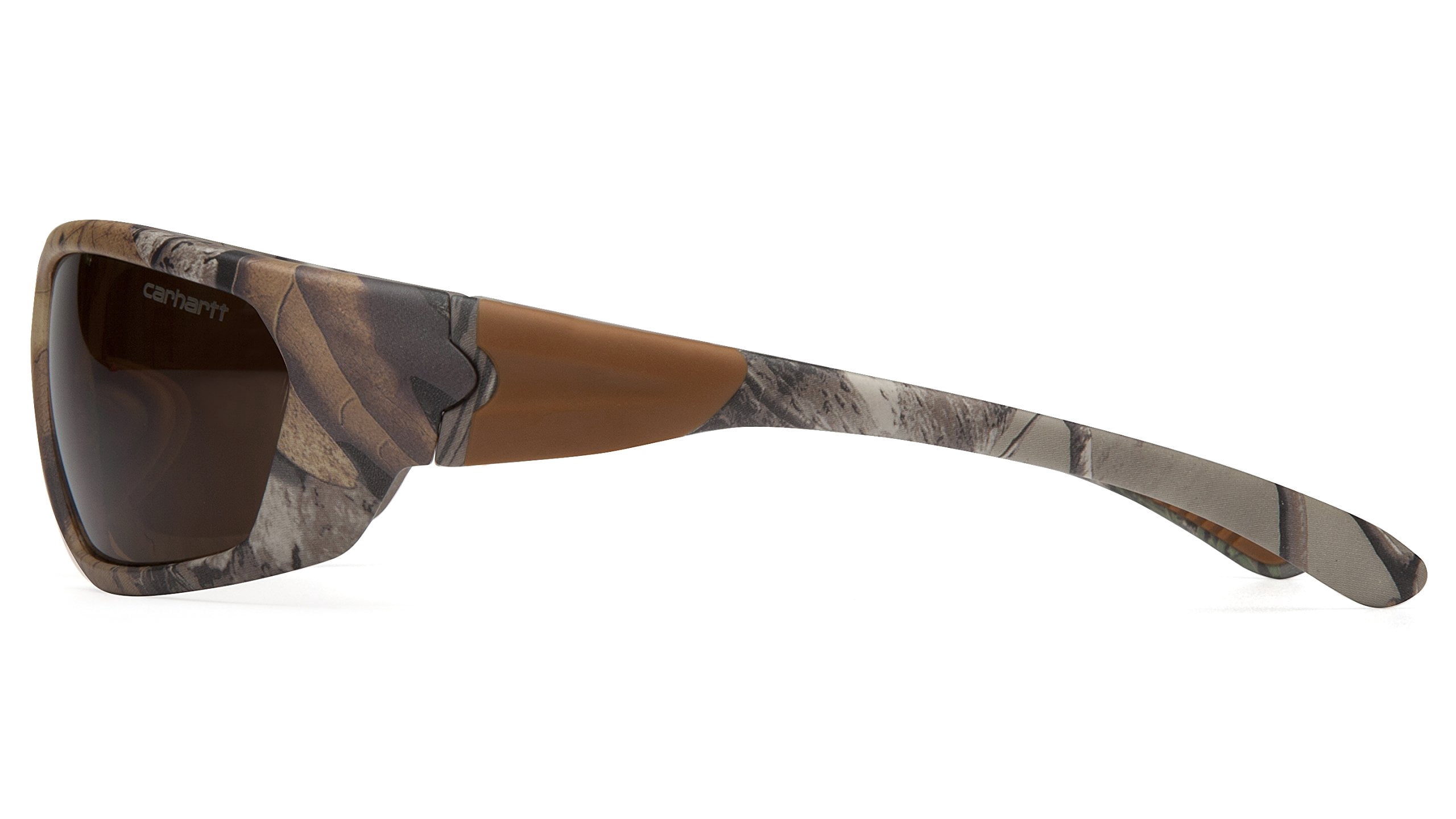 Carhartt CHB218DCC Carbondale SAFETY Glasses, Black/Tan Frame, Sandstone Bronze Lens