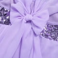 thumbnail image 5 of iEFiEL Girls Chiffon Sequins Adjustable Straps Ballet Dance Gymnastics Leotard Dress Lavender 2, 5 of 7
