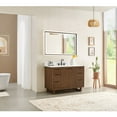 thumbnail image 2 of Altair-13 48" Single Bathroom Vanity in Brown Brushed Oak with Grain White, 2 of 14