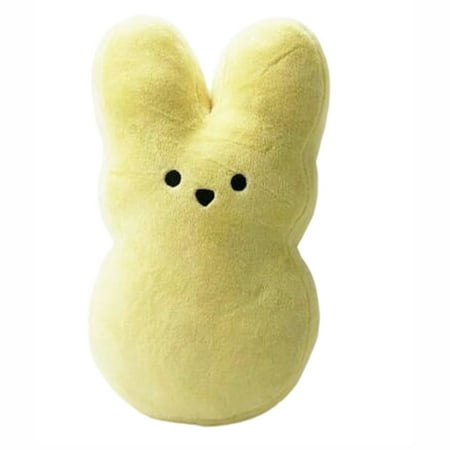 Easter Plush Toy Cartoon Doll Easter Plush Peeps Bunny Soft Stuffed Animal for Spring Home Decor and Seasonal Basket Stuffers 8In Yellow Easter Plush Toy Cartoon Doll Easter Plush Peeps Bunny Soft Stuffed Animal for Spring Home Decor and Seasonal Basket Stuffers 8In Yellow