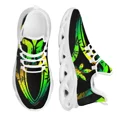 thumbnail image 1 of Espadrilles pour Femmes Design Mode Feuilles de Weed Chaussures Féminines Imprimé 3D Lacets Plats, 1 of 5