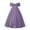 Light Purple, variant on Gunia Formal Dresses For Girls Off Shoulder Solid Color Big Bow Floor Length Gown Party Dress Big Kids Sundress White Dress For Girls 8-17 Years