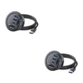 thumbnail image 4 of Speravity ABS Docking Station Desk Hole Hub USB para conectar y usar fácilmente Compatibilidad con múltiples dispositivos Multipuerto Negro Negro 2piezas, 4 of 6