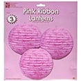 thumbnail image 2 of Beistle 9 1/2" Ribbon Paper Lanterns Pink 6/Pack 54565, 2 of 3