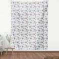 thumbnail image 4 of Snail Fabric by the Yard, Watercolor Drawing Ornamental Repetitive Spiral Shells Print on Plain Backdrop, Decorative Upholstery Fabric for Sofas and Home Accents, White Multicolor by Ambesonne, 4 of 5