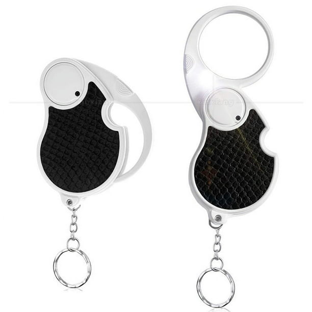 Lente abatible con tapa de batería (6 piezas) Lupa de bolsillo de mano con luz, mini lupa plegable iluminada para lectura, inspección, baja visión,