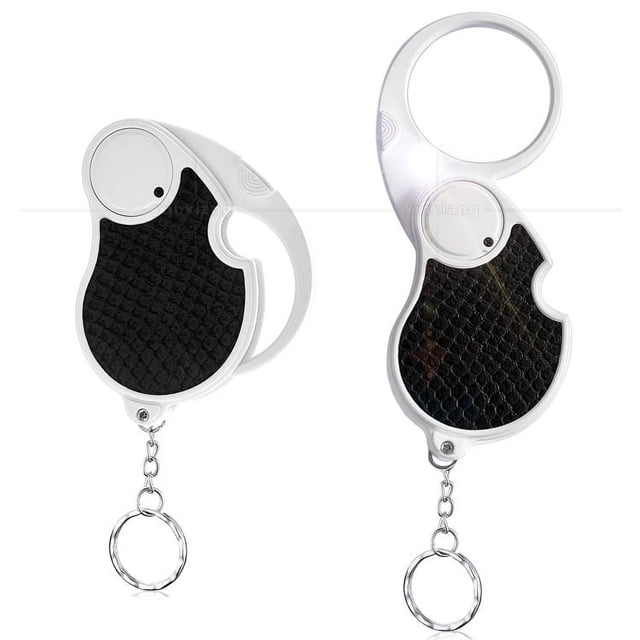 Lupa de bolsillo de mano iluminada, mini lupa iluminada plegable para lectura, inspección, baja visión, lente abatible con tapa de batería (3 piezas)