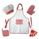 thumbnail image 2 of Juego de cocina y horneado 5x Macarena Guantes Chef Delantal Cucharas Sombrero de regalo de cumpleaños para niñas niño cocina hornear juguetes, 2 of 5