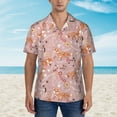 thumbnail image 4 of Haiem Beautiful Fox Printed Hawaiian Shirt for Men - Men’s Casual Beach Summer Shirts - Stretch Fabric with Modern Fit-Medium, 4 of 9