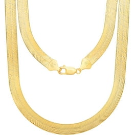 10k Yellow Gold Super Flexible Silky Herringbone Chain