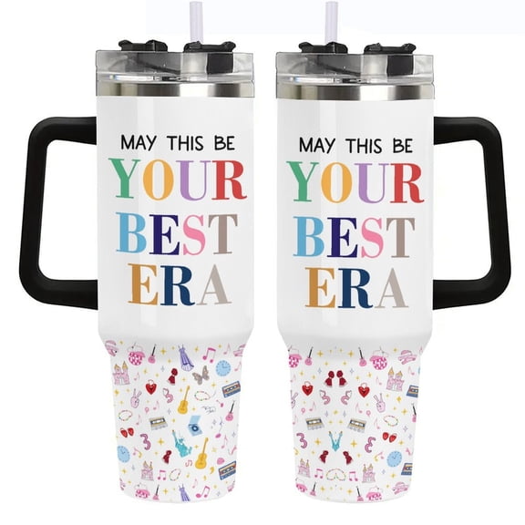 May This Be Your Best Era Themed Gifts Tumbler 40oz, Music Lovers Gifts for Women Friendship, Mother's Day Birthday Graduation Gift for Mom Sisters Girls Nurse
