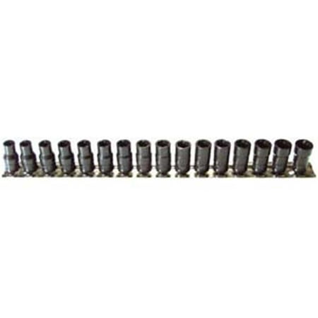 

16 Piece Combination Turbo Socket Set .25
