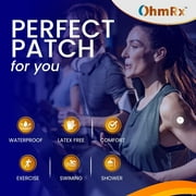 OhmRx Libre 3 & Libre 3 Plus Adhesive Overpatch – Waterproof, Hypoallergenic, Pre‑Cut Design, 25‑Pack (Multicolor)