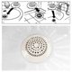 thumbnail image 5 of Hair Catcher High Toughness Anti-clogging Plastic Hair Catcher Stopper Shower Floor Drain Filter for Home KAESI, 5 of 5
