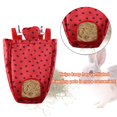 thumbnail image 4 of Rabbit Hay Feeder Feeding Bag Hanging Animals Chinchilla Pouch Waterproof for Cage Red, 4 of 7