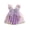 Purple, variant on Toddler Baby Girl Fairy Butterfly Wings Romper Dress Sleeveless Mesh Floral Tulle Tutu Dress Summer Princess Dresses First Birthday Outfit