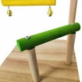 thumbnail image 4 of Cheers.US Bird Toys, Natural Wood Bird Hanging Swing Bell Toy Parrot Toys for Budgerigar, Parakeet, Conure, Cockatiel, Mynah, Love Birds, Finches ect Small Birds Pet Cage Decor, 4 of 7