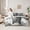Grey, variant on Manfei Hippie White Wolf Bedding Comforter Set 7pcs for Kids, Western Blue Dreamcatcher King Bedding Sets, Animal Reversible Bed Sheets, Super Cozy Room Decor