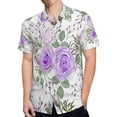 thumbnail image 4 of High Quality Hawaiian Shirts for Men Short Sleeve Aloha Beach Shirt Floral Summer Casual Button Down Shirts Blouses EZ7BZ5, 4 of 7