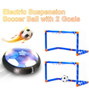 Hover Soccer Ball Electric Suspension Soccer LED Suspension air Cushion Soccer with 2 Goals Indoor Outdoor Sports Toys for Kids