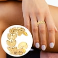 thumbnail image 3 of Fiudx Joyería de Hoja de Oreja de Trigo, Accesorio de Compromiso Minimalista, Diseño Ajustable, Regalo Único para Ella, Aniversario de Bodas o San Valentín, Un Gesto Considerado para Mujeres., 3 of 4