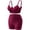 Wine, variant on Yoga sets for women 2 piece Fashion Solid Color Sports Bra and Tummy Control Butt-lifting Shorts Wine
