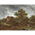 thumbnail image 3 of Richard Hilder 24x19 Black Modern Framed Museum Art Print Titled - Landscape (circa 1840s), 3 of 5