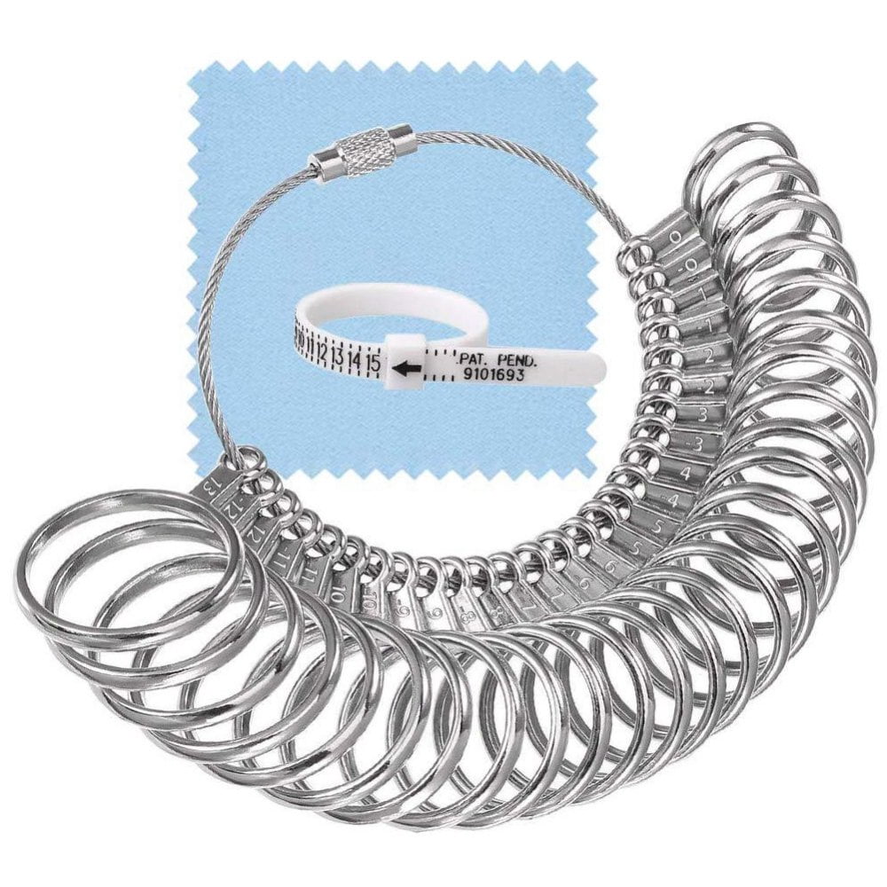 2 Anneaux Mesureur De Doigt – Ruban à Mesurer Pour Déterminer La Taille De Bague (EU 41-76) - 12