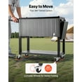 thumbnail image 4 of VEVOR 80QT Rolling Ice Chest,Holds up to 50 Bottles / 110 Cans,Portable Patio Party Bar Drink Cooler Cart with Bottom Shelf & Foldable Side Shelves, Beverage Pool with Swivel Wheels & Bottle Opener, 4 of 9